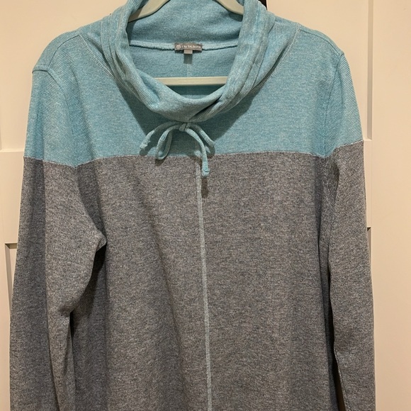 T by Talbots loose drawstring neck shirt - Picture 2 of 5